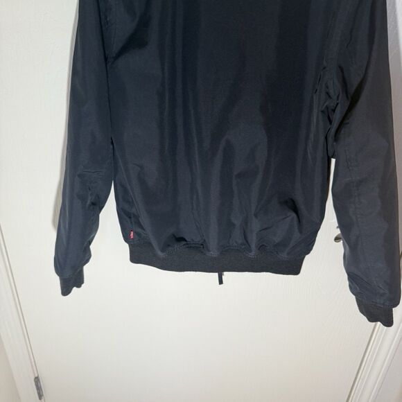 Levi's Men's Lined Thermore Full Zip Bomber Flight Jacket Black Sz Small - Picture 9 of 10